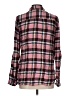 Bongo 100% Rayon Plaid Pink Long Sleeve Button-Down Shirt Size L - photo 2