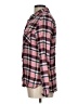 Bongo 100% Rayon Plaid Pink Long Sleeve Button-Down Shirt Size L - photo 5