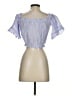 Guess 100% Cotton Blue Short Sleeve Blouse Size XS - photo 2