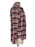 Bongo 100% Rayon Plaid Pink Long Sleeve Button-Down Shirt Size L - photo 4