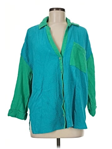 Show Me Your Mumu 3/4 Sleeve Button-Down Shirt (view 1)