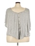 B.l.e.u. 100% Rayon Gray Short Sleeve Top Size 3X - photo 1