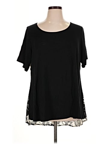 Rose + Olive Short Sleeve Top (view 1)
