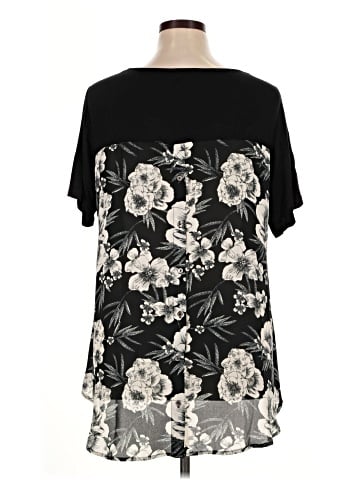 Rose + Olive Short Sleeve Top (view 2)