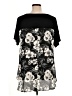 Rose + Olive Black Short Sleeve Top Size 1X - photo 2