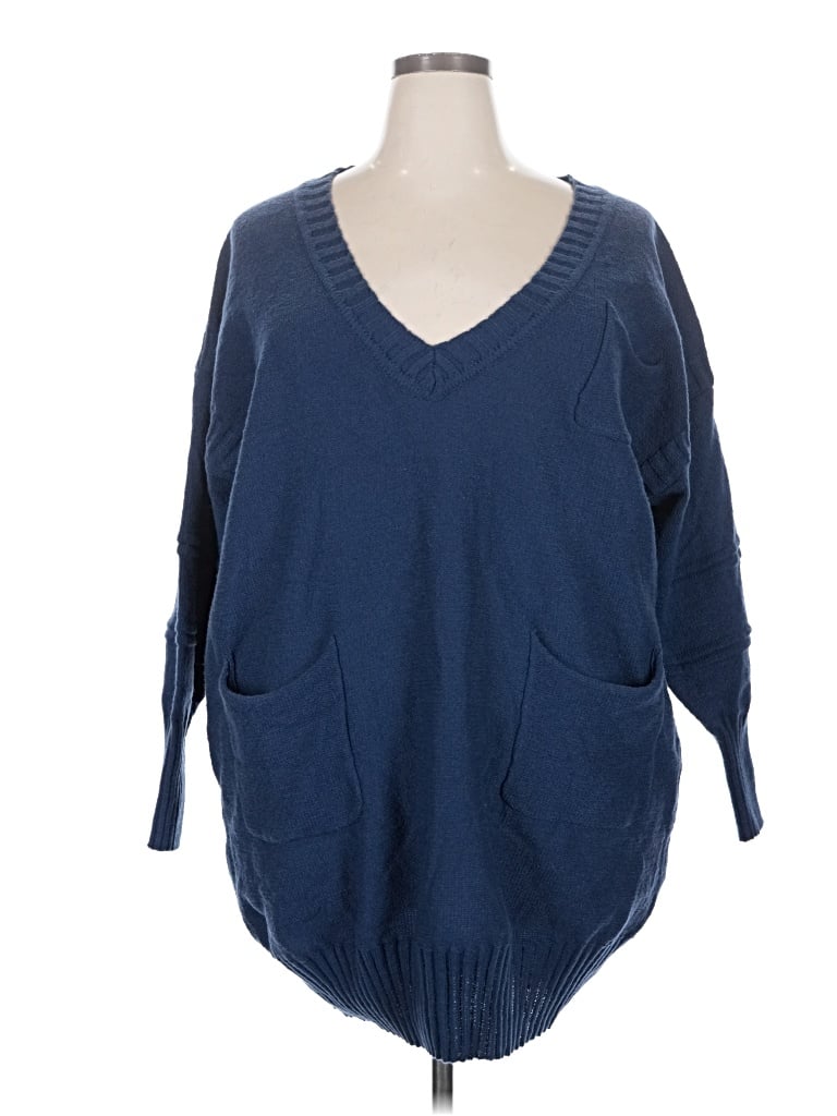 Pre-owned Unbranded Pullover Sweater In Blue