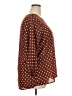West Kei 100% Polyester Polka Dots Burgundy 3/4 Sleeve Blouse Size 2X - photo 4