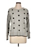 Gap Outlet 100% Cotton Hearts Gray Pullover Sweater Size L - photo 1