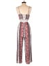 Justify 100% Rayon Paisley Red Jumpsuit Size S - photo 2