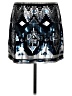 Express Graphic Blue Casual Skirt Size M - photo 2
