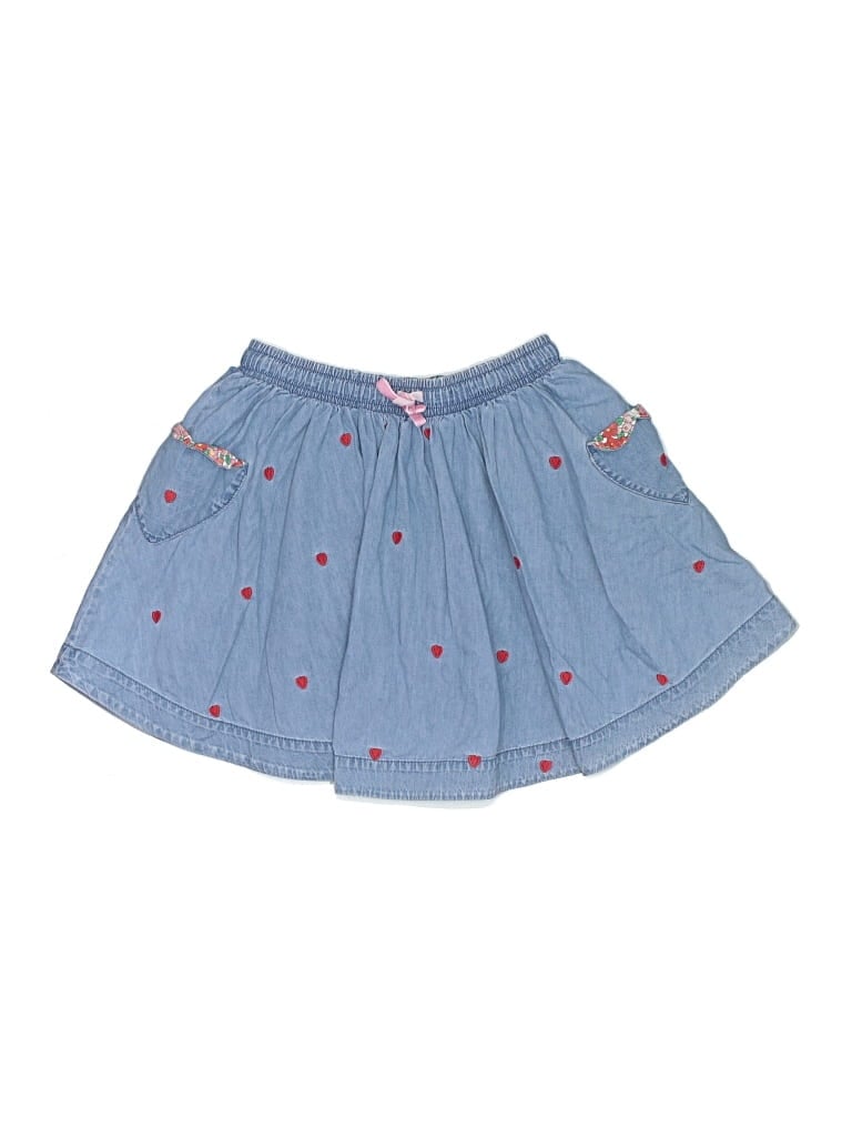 Pre-owned Mini Boden Kids' Skirt In Blue
