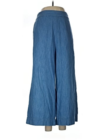 Madewell Tall Chambray Huston Pull-On Crop Pants (view 1)