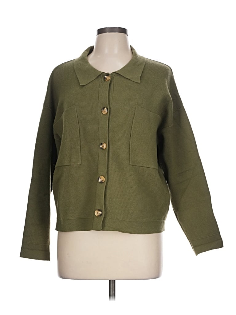 Pre-owned Sioni Cardigan Sweater In Green