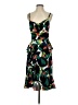 J.Crew 100% Silk Print Green Cocktail Dress Size 2 - photo 1