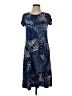 Susan Graver Print Blue Casual Dress Size XXS - photo 1