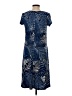 Susan Graver Print Blue Casual Dress Size XXS - photo 2
