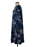 Susan Graver Print Blue Casual Dress Size XXS - photo 5