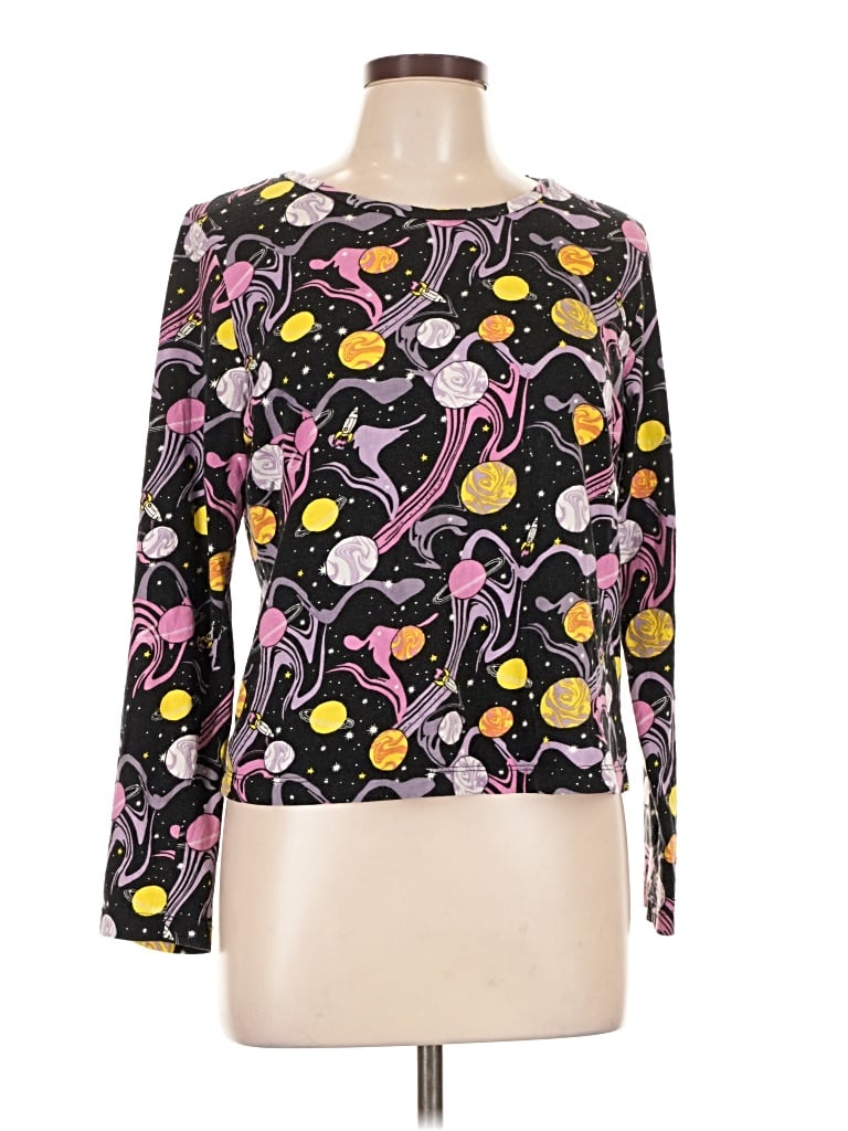 Pre-owned Asos Design Long Sleeve T-shirt In Black