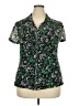 Style&Co Green Short Sleeve Blouse Size 2X - photo 1