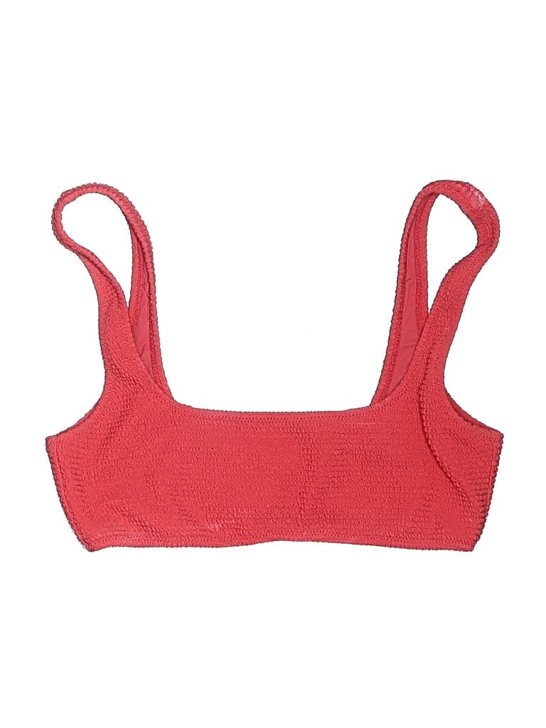 Pre-owned La Hearts Swimsuit Top Red Swimwear
