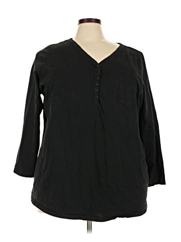 Roaman's 3/4 Sleeve Blouse (view 1)