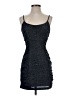Speechless Metallic Black Cocktail Dress Size S - photo 1