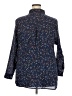 Old Navy 100% Cotton Floral Blue Long Sleeve Button-Down Shirt Size XXL - photo 2