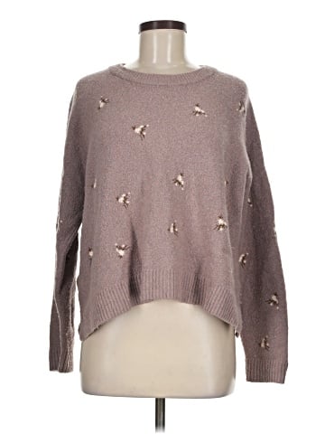 Madewell Embroidered Cross-Stitch Floral Pullover Sweater (view 1)