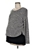Seraphine Gray Long Sleeve Top Size Med Maternity - photo 1
