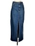 Stradivarius Blue Denim Skirt Size 4 - photo 1