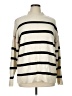 John Paul Richard Stripes Ivory Turtleneck Sweater Size 1X - photo 1
