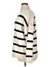 John Paul Richard Stripes Ivory Turtleneck Sweater Size 1X - photo 5