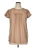 Unbranded Tan Short Sleeve Blouse Size XL - photo 1