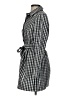Talbots 100% Polyester Checkered-gingham Gray Trenchcoat Size 2 Petite - photo 5