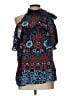 Parker 100% Silk Blue Sleeveless Silk Top Size L - photo 1