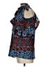 Parker 100% Silk Blue Sleeveless Silk Top Size L - photo 5