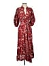 Karina Paisley Red Casual Dress Size S - photo 1