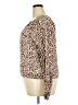 Meritt 100% Rayon Animal Print Tan Long Sleeve Blouse Size XXL - photo 5