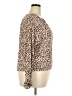 Meritt 100% Rayon Animal Print Tan Long Sleeve Blouse Size XXL - photo 4