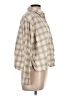 Uniqlo 100% Cotton Plaid Tan Long Sleeve Blouse Size L - photo 4
