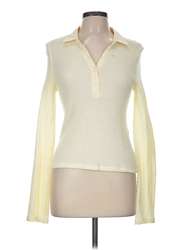 Pre-owned Rag & Bone Long Sleeve Blouse In Ivory