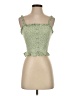 Sugar Lips 100% Rayon Green Sleeveless Top Size XS - photo 1