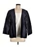 Eileen Fisher Metallic Blue Silk Blazer Size M - photo 1
