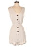 Unbranded 100% Polyester Tan Ivory Romper Size M - photo 1