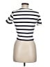 Zara Stripes Ivory Short Sleeve Turtleneck Size M - photo 2