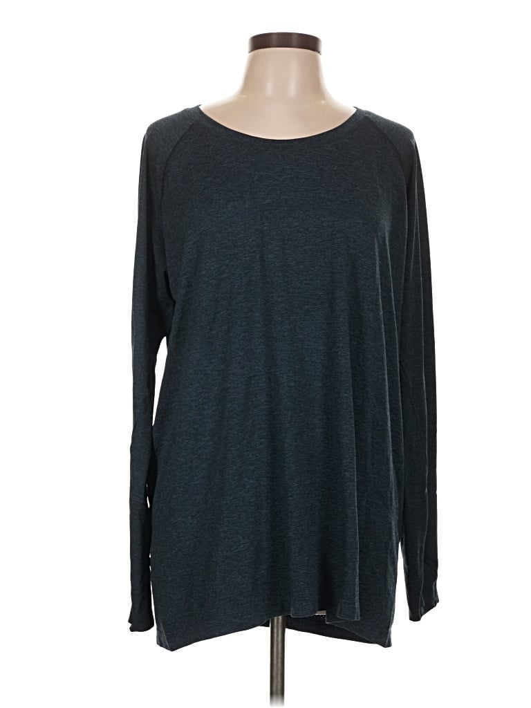 Pre-owned Lululemon Athletica Long Sleeve T-shirt In Gray