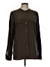 Vince. 100% Silk Brown Long Sleeve Silk Top Size 10 - photo 1