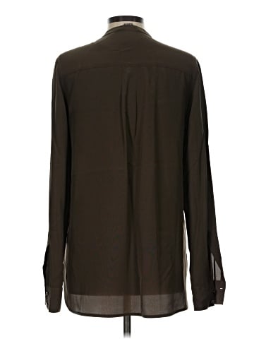 Vince. Long Sleeve Silk Top (view 2)