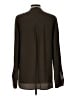 Vince. 100% Silk Brown Long Sleeve Silk Top Size 10 - photo 2