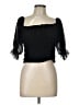 Garage 100% Polyester Black Short Sleeve Top Size L - photo 1